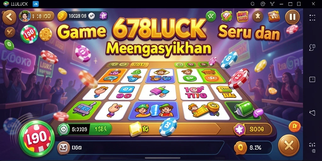 Tampilan gameplay 678LUCK yang menarik dan seru saat bermain Bingo.
