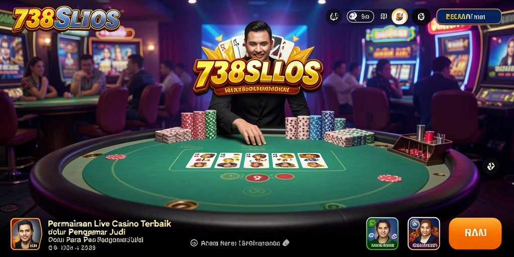 Tampilan gameplay Live Casino yang menegangkan di 738SLOTS.