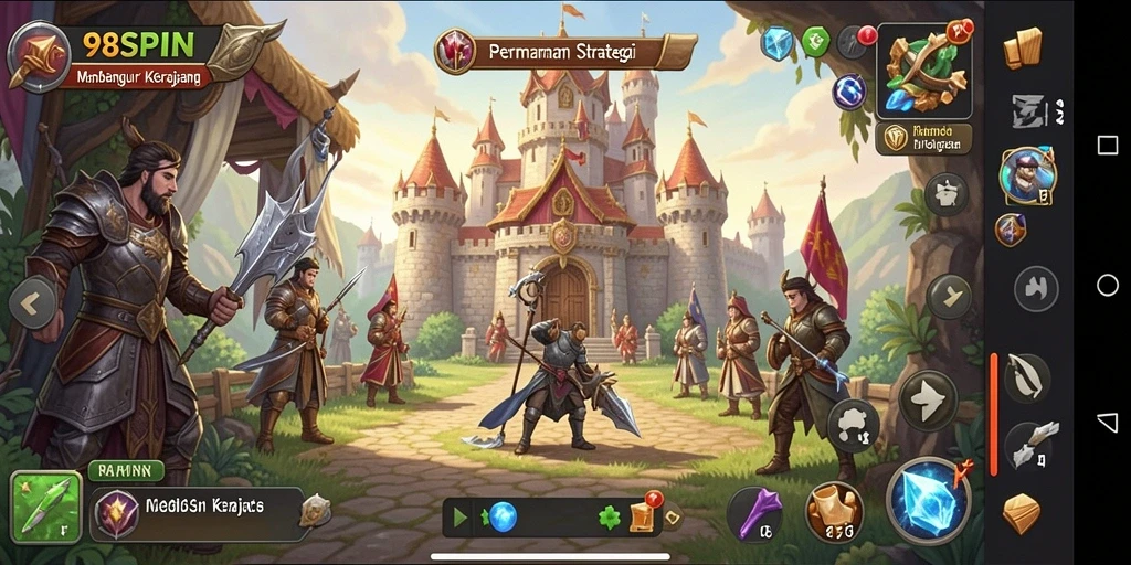 Tangkapan layar dari gameplay strategis yang seru di 98SPIN.