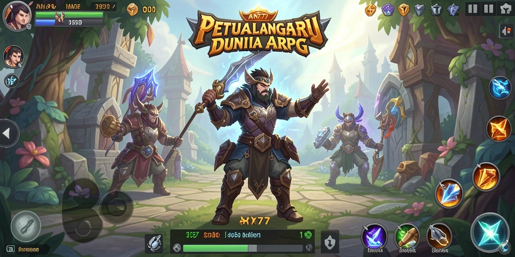 Tampilan gameplay menakjubkan dalam dunia ARPG yang luas.