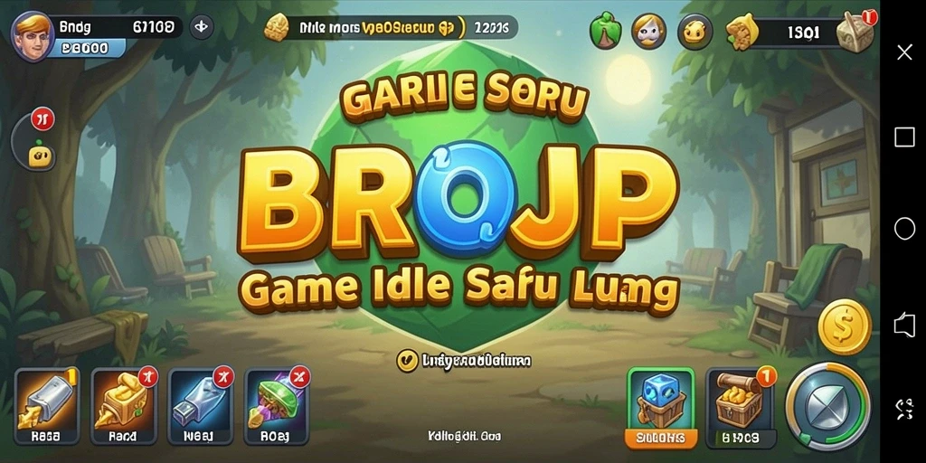 Screenshot gameplay BROJP menampilkan aksi seru dalam permainan Idle.