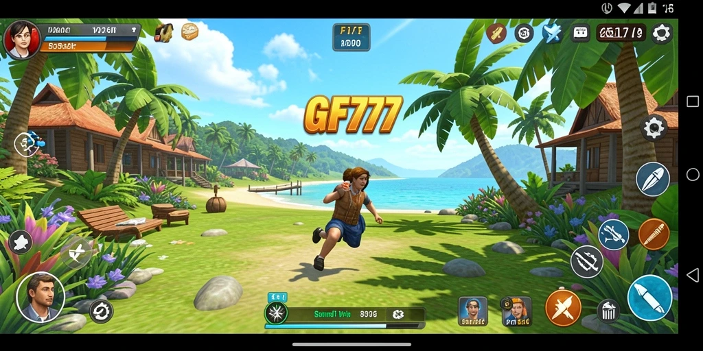 Tampilan gameplay GF777 yang menarik dan penuh warna.