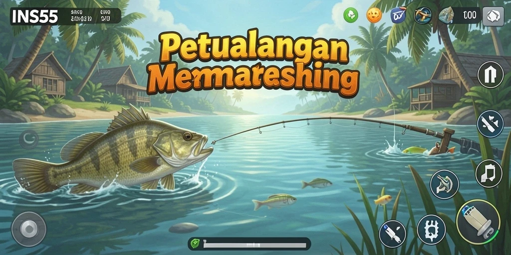 Tangkapan ikan raksasa di gameplay INS55 yang mendebarkan.
