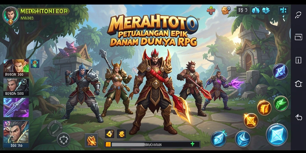 Screenshot menunjukkan karakter beraksi dalam dunia RPG yang menawan.