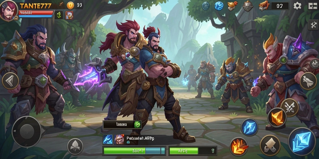 Tampilan gameplay TANTE777 yang menampilkan aksi seru dalam petualangan ARPG.