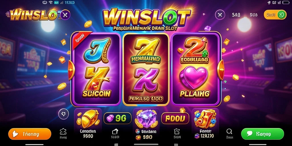 Screenshot gameplay WINSLOT menampilkan mesin slot yang menarik dan interaktif.